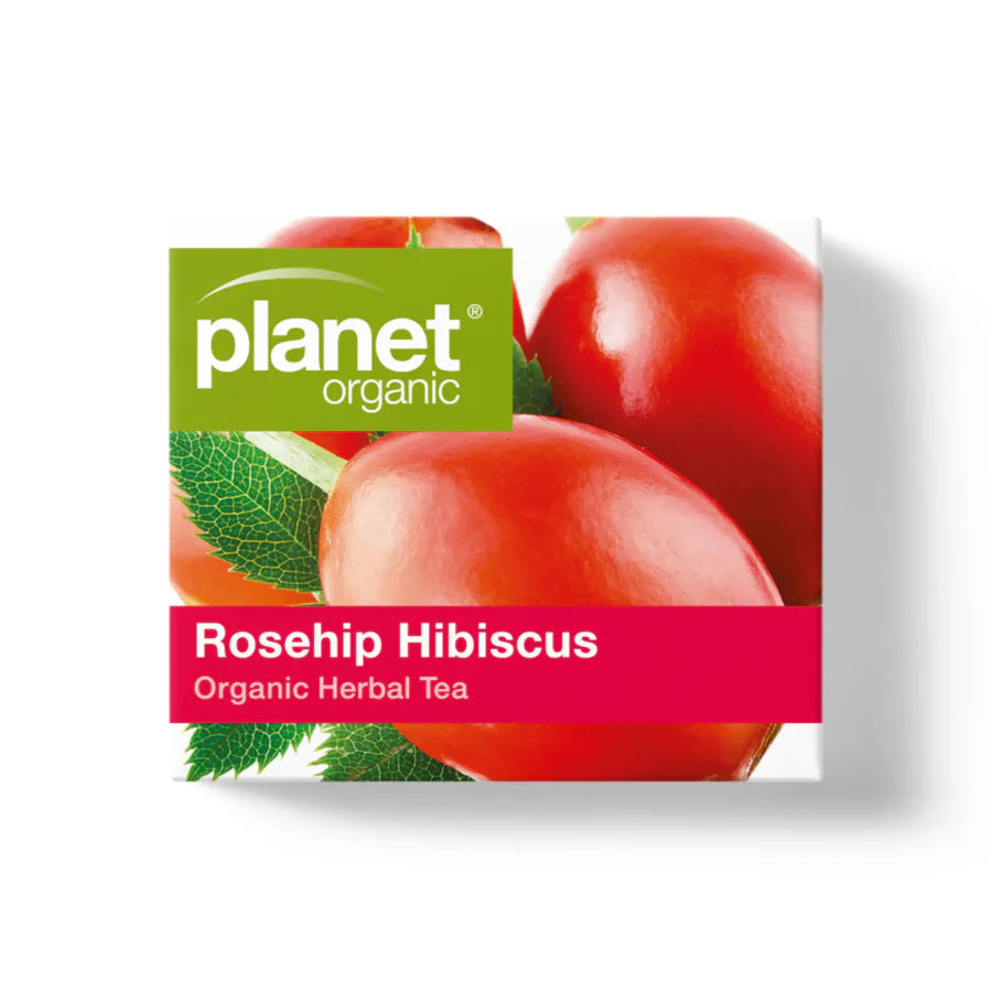 Rosehip & Hibiscus Tea 25 Tea Bags - Certified Organic