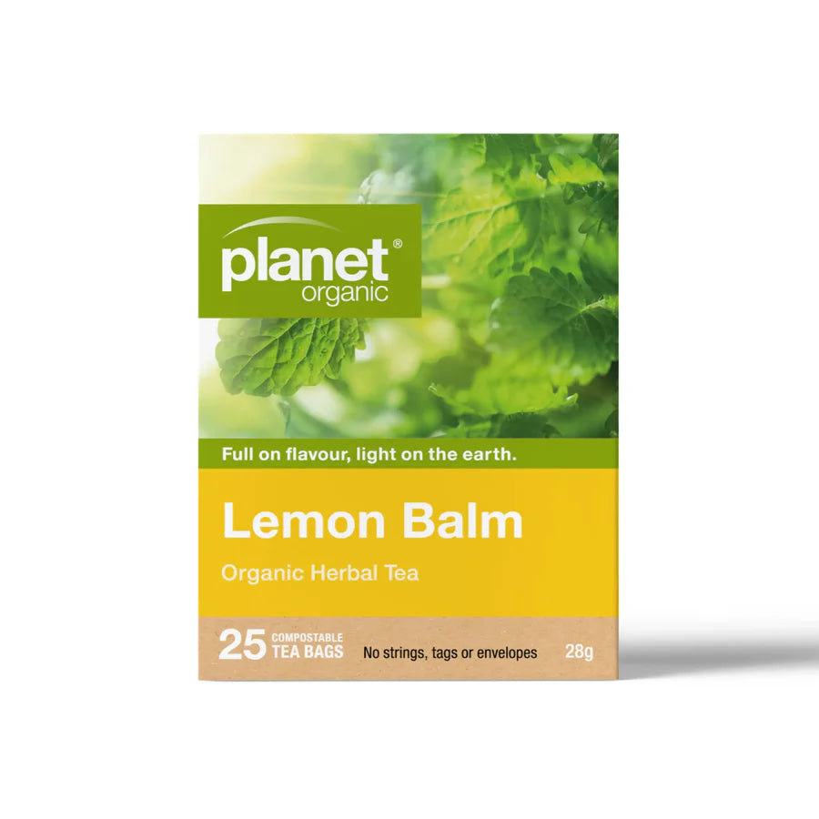Lemon Balm Tea 25 Tea Bags - Certified Organic