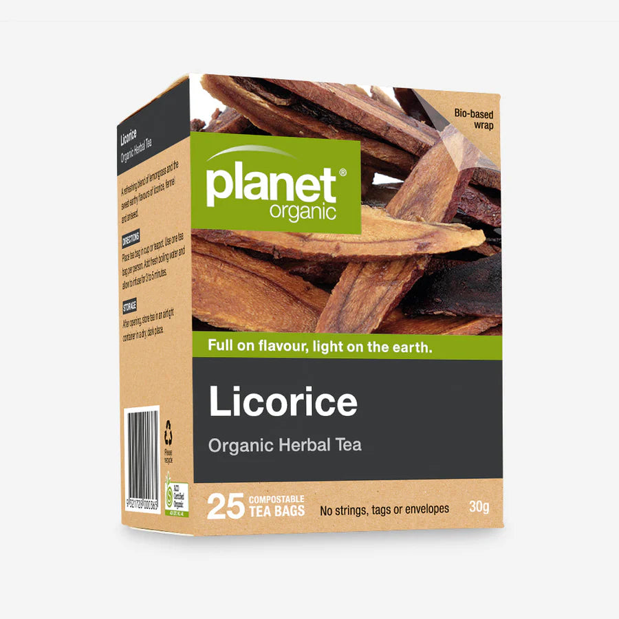 Licorice Tea 25 Tea Bags - Certified Organic