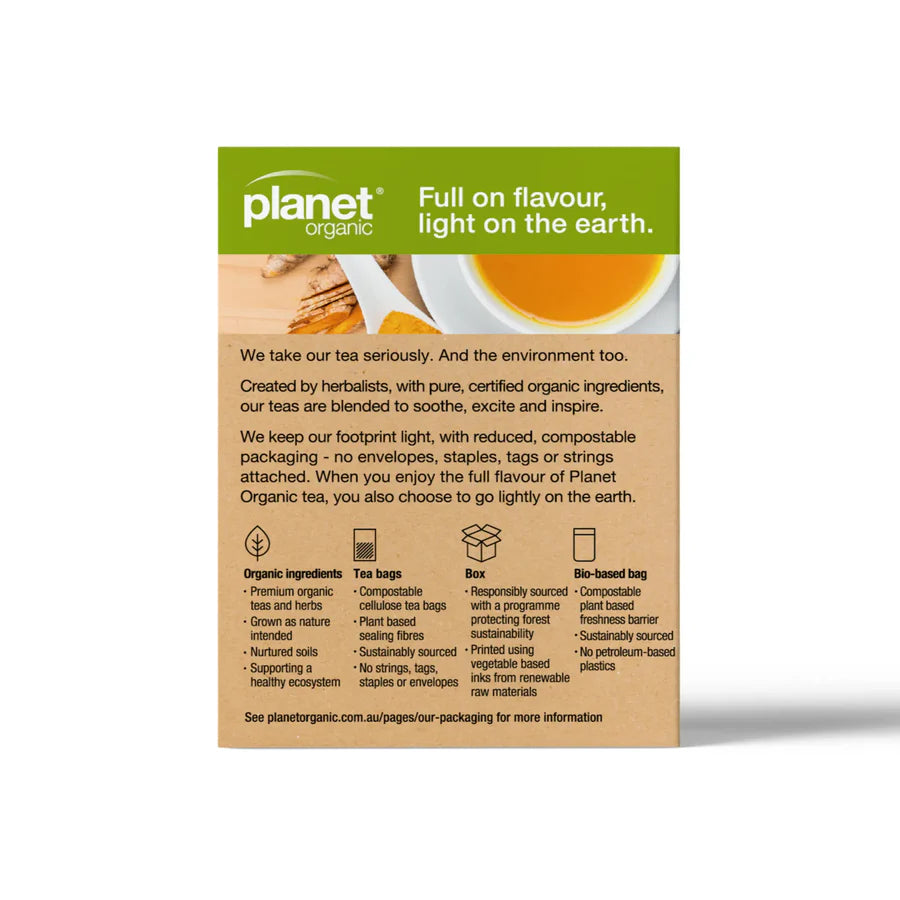 Turmeric and Ginger 25 Teabags - Certified Organic