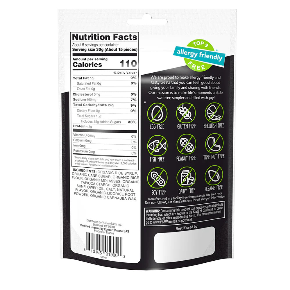 Organic Gluten Free Black Licorice