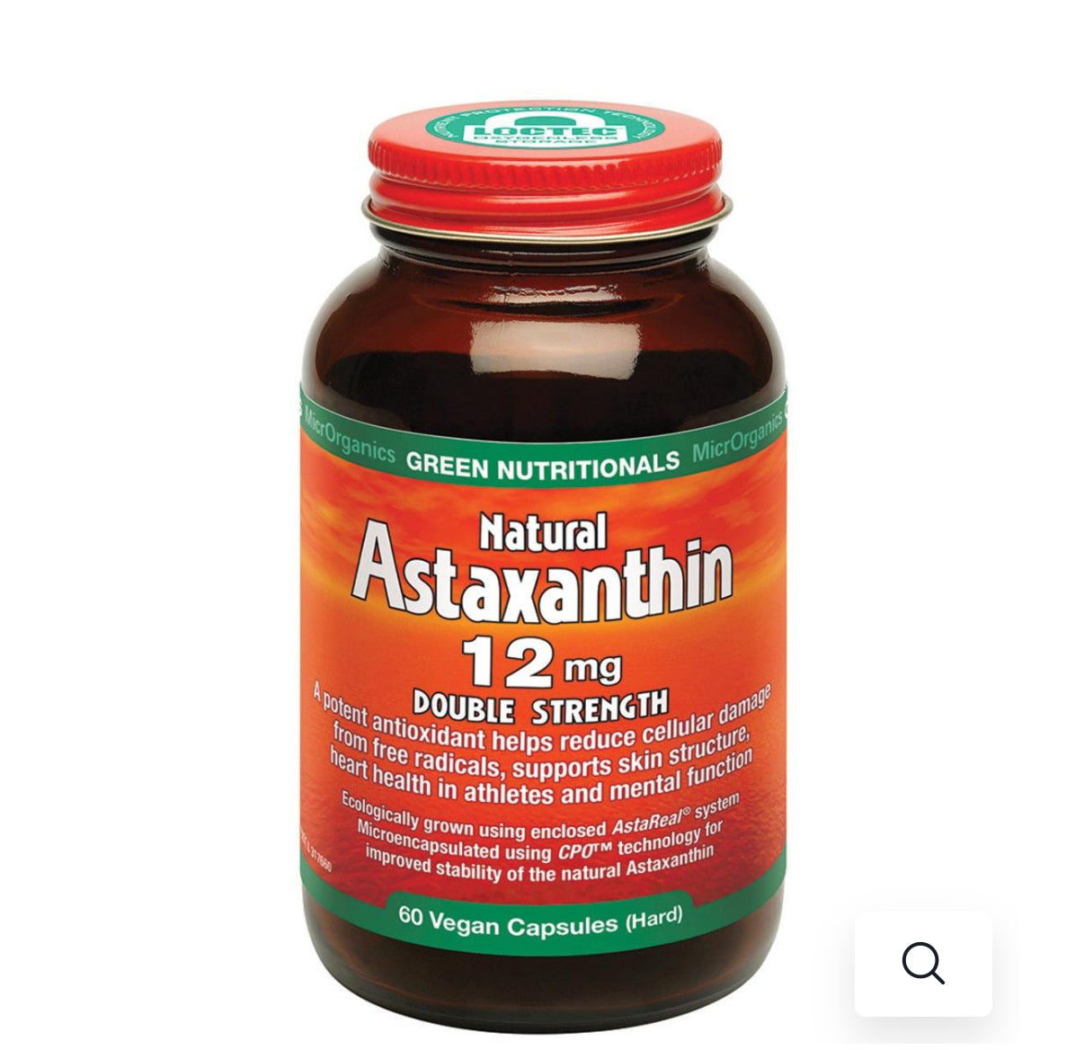 Green Nutritional Natural Astaxanthin 60 capsules