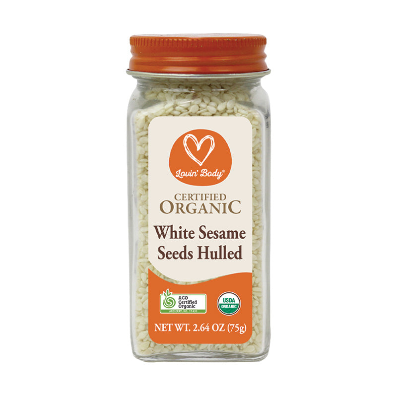 Certified Organic White Sesame Seeds Hulled