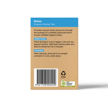 Detox 25 Teabags - Certified Organic