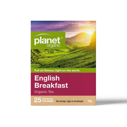 English Breakfast 25 Teabags - Certified Organic