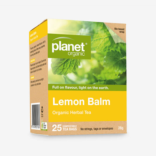 Lemon Balm Tea 25 Tea Bags - Certified Organic