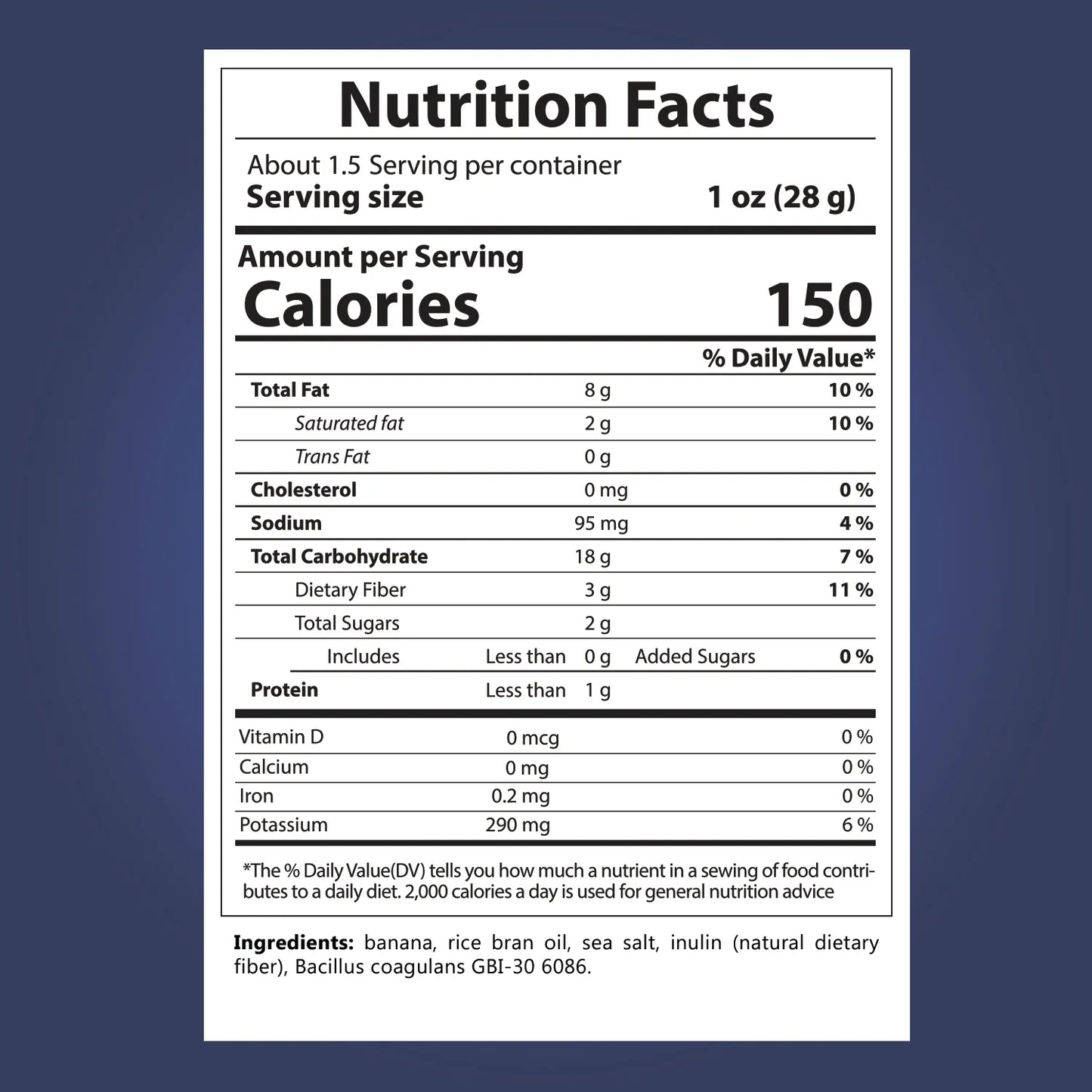 Sea Salt Flavored Banana Chips (Pack of 6)
