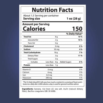 Sea Salt Flavored Banana Chips (Pack of 6)