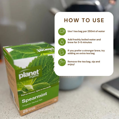 Healing Concepts Organic Spearmint Tea 40g (Single Box)