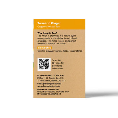 Turmeric and Ginger 25 Teabags - Certified Organic