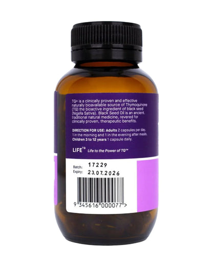 TQ+ Ultra Strength Black Seed Oil 120 Capsules
