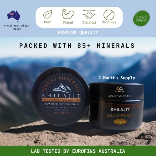 Organic Shilajit Resin 20gm - GOLD STRENGTH